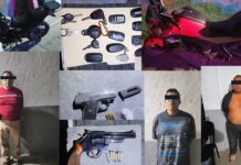 Tras reporte del C5i, Policía Estatal detiene a tres presuntos responsables de robo en establecimiento de autos seminuevos en San Antonio de la Cal