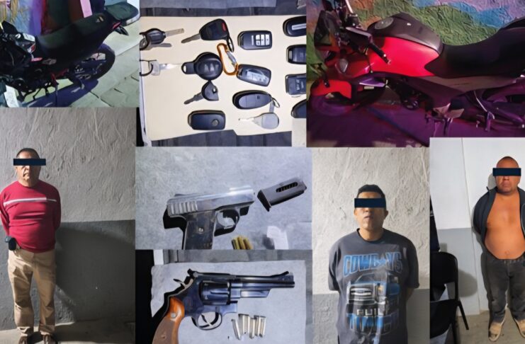 Tras reporte del C5i, Policía Estatal detiene a tres presuntos responsables de robo en establecimiento de autos seminuevos en San Antonio de la Cal