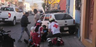 Una persona lesionada deja accidente en el centro de la capital
