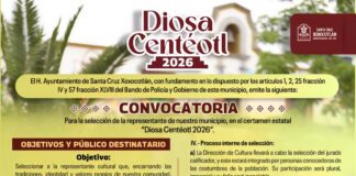 Lanza Xoxocotlán convocatoria para elegir representante de la “Diosa Centéotl 2026”