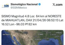 Se registra sismo en Oaxaca; no se reportan daños
