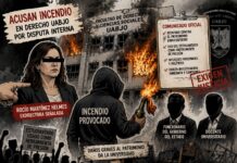 Acusan a exdirectora de Derecho UABJO por incendio y señalan operación política