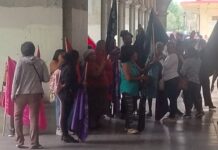 CIPO hace presencia en Palacio de Gobierno; van a mesa