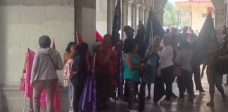 CIPO hace presencia en Palacio de Gobierno; van a mesa