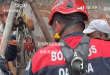 Hombre fue rescatado tras caer en un pozo en Tlacolula