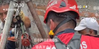 Hombre fue rescatado tras caer en un pozo en Tlacolula