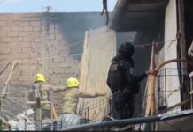 Tres personas con quemaduras es el saldo de un incendio en la capital