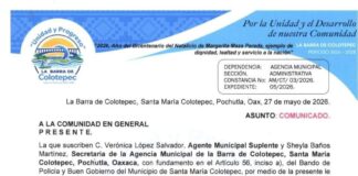 Alertan por cocodrilos en La Barra de Colotepec