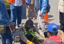 Supervisan hundimiento en el Mercado de Abasto para descartar daños en drenaje sanitario