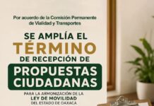 Amplían plazo para recibir propuestas ciudadanas sobre movilidad y transporte en Oaxaca
