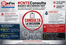 CNTE Consulta: Bases decidirán hoy si levantan el plantón, recesan su jornada de lucha o mantienen las movilizaciones