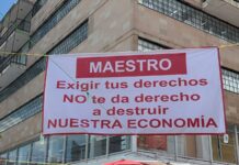 Comerciantes establecidos del centro llaman al magisterio a cambiar metodologías de lucha; denuncian pérdidas