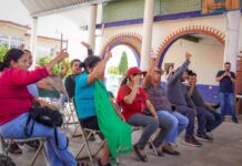 Ceabien socializa con autoridades municipales de la Sierra Sur proyecto de presa Mujer Solteca