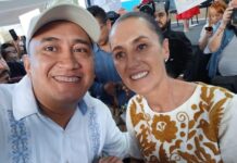 Nos une el Ma铆z, afirma #NinoMorales; al recibir a la Presidenta Claudia Sheinbaum en su visita a la entidad