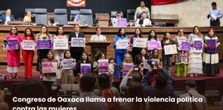 Congreso de Oaxaca llama a frenar la violencia política contra las mujeres