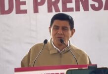 Jara asegura que en Oaxaca “no se tira línea” evita hablar sobre el morenista Noé