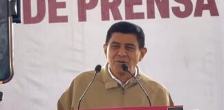 Jara asegura que en Oaxaca “no se tira línea” evita hablar sobre el morenista Noé