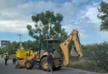 Se registra fuerte tráfico sobre la 190 del Mercado Zonal de Santa Rosa a Pueblo Nuevo