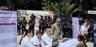 Arranca en Oaxaca el Canje de Armas; entregarán hasta 67 mil pesos por piezas de alto poder