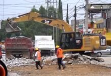 Continúa Ceabien con trabajos de construcción del sistema de drenaje y del colector de drenaje pluvial en la av. El Rosario