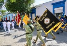 Encabeza Salomón Jara Desfile Cívico-Militar por el 216 Aniversario del inicio de la Independencia de México