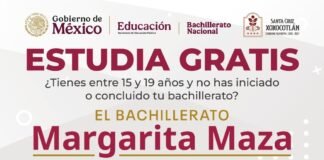 Continúa abierta inscripción al Bachillerato Margarita Maza en Xoxocotlán