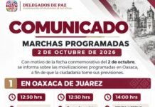 Al menos dos marchas se prevén en la capital por el 2 de Octubre