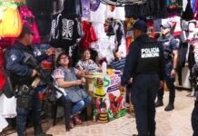 Secretaría de Seguridad Vecinal refuerza vigilancia en la Central de Abasto por Día de Muertos