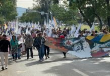 Para demandar justicia por Heriberto Pazos marchan organizaciones en la capital