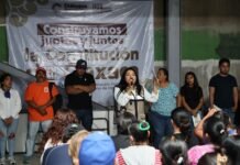 Diputada Tania Caballero dialoga con habitantes de Xoxo sobre nueva Constitución