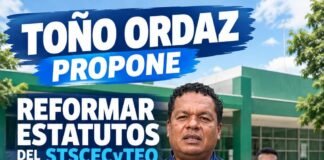 Toño Ordaz propone reformar estatutos del STSCECyTEO para evitar conflictos de interés en la dirigencia sindical