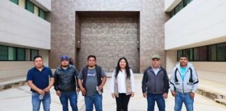 Tania Caballero acompaña a autoridades de El Manzanito Tepantepec en gestión para beneficio de la comunidad